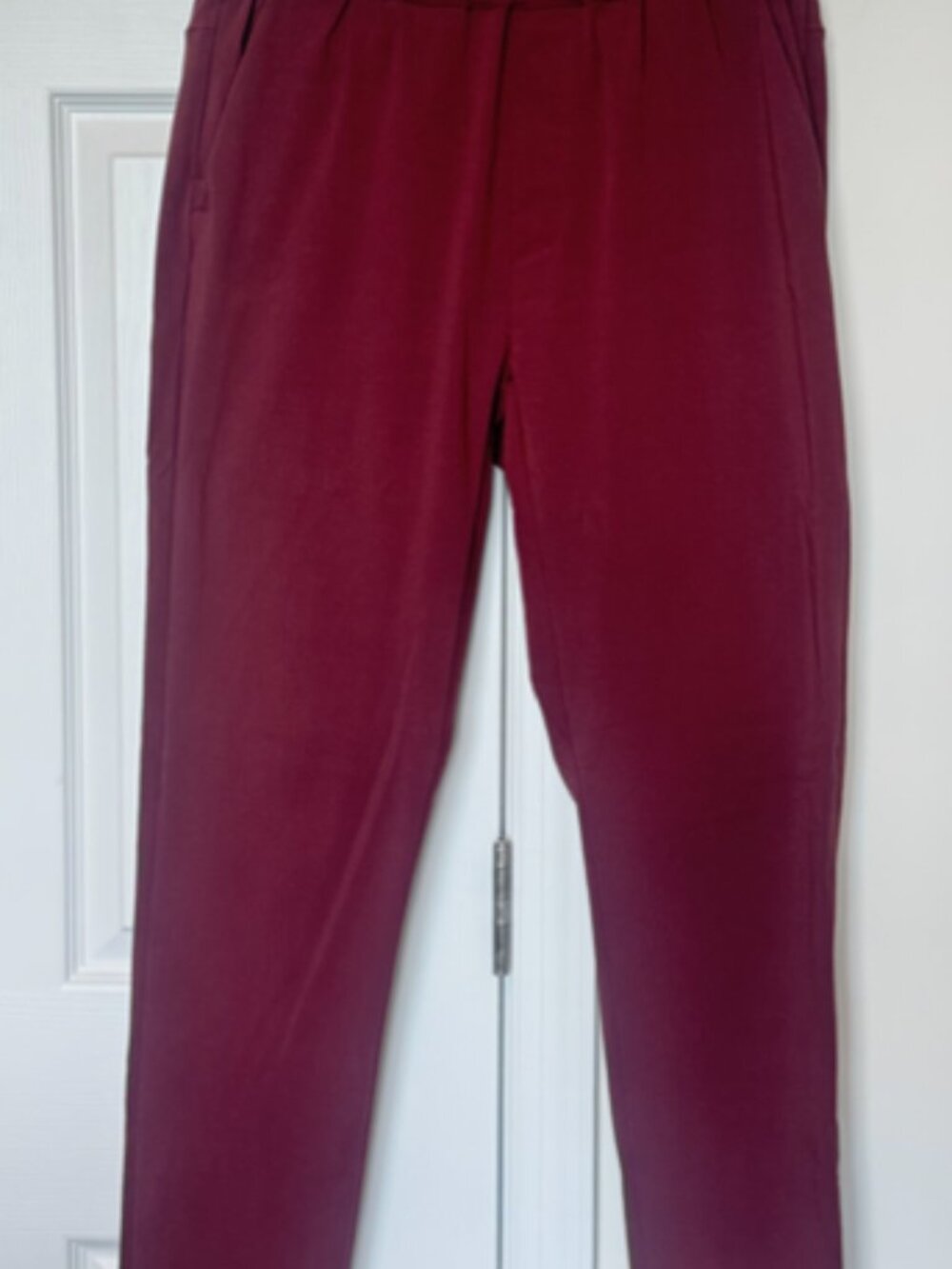 Unbound Merino Men's Flex Joggers Maroon M 30" NWT Merino Wool Travel Pants - Picture 2 of 11